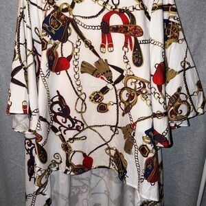 Chic Chain Print Women Top